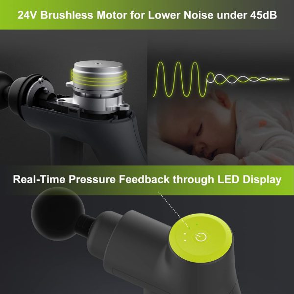 Massage Gun, XFT Percussive Muscle Massager, Handheld Deep Tissue Massage - Image 5