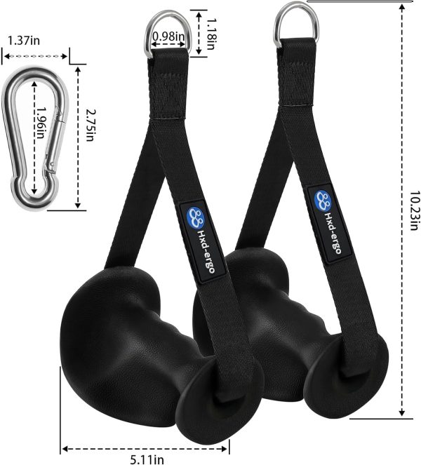 Ergonomic Exercise Handles for Cable Machine Attachments, Pilates, Strength - Image 3