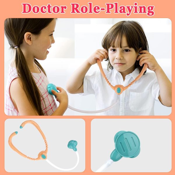 deAO Doctor Child Toy, 29 Accessories with Stethoscope and Electronic - Image 3