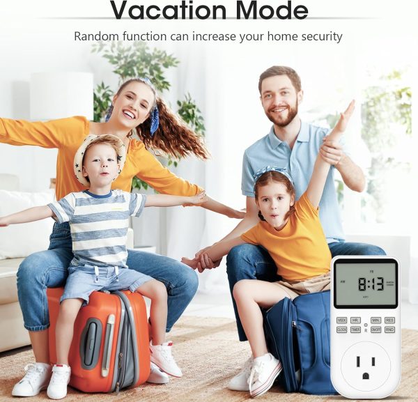Plug in Digital Oulet Timer Switch 7 Day / 24 Hour Weekly Daily - Image 7