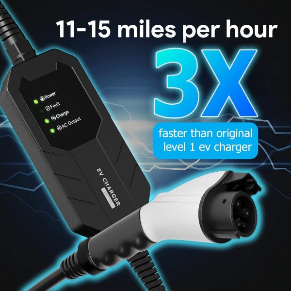 Skysword Ⅱ Level 1-2 EV Charger, 100-240V 16A 25FT Portable EVSE, NEMA 6-20 - Image 3