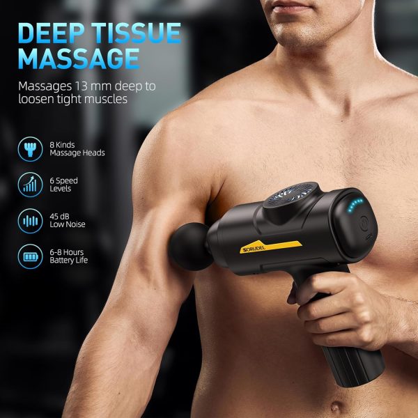 Massage Gun,Massage Gun Deep Tissue for Pain Relief with 7 Massage Heads & - Image 2