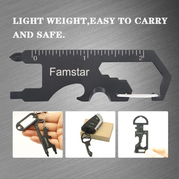 Keychain Multi-tool 3Pack Metal Pocket Tool for men Portable No rust - Image 5