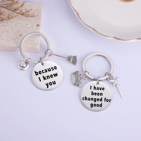 Ralukiia Wicked Inspired BFF Keychain Set for 2, Elphaba and Glinda Best - Image 5