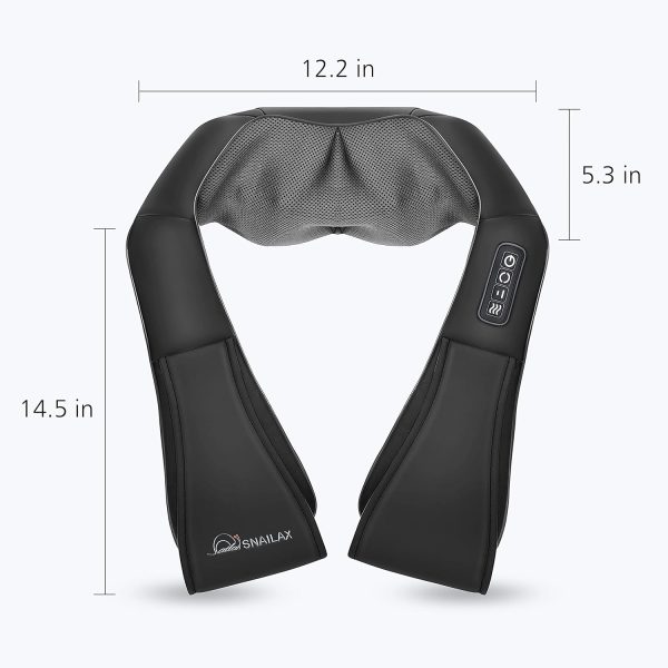 Snailax Shiatsu Neck and Shoulder Massager - Back Massager with Heat, Deep - Image 9