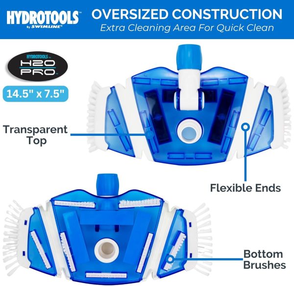 SWIMLINE HYDROTOOLS Clear Pool Vacuum Head Attachment For Inground & Above - Image 4