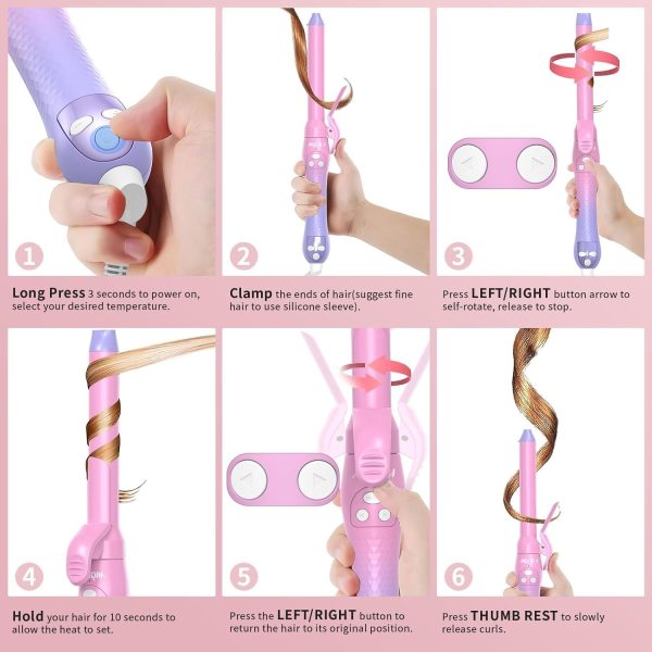 Rotating Curling Iron, Hair Curler Automatic Rotating, Risadora de Pelo - Image 6