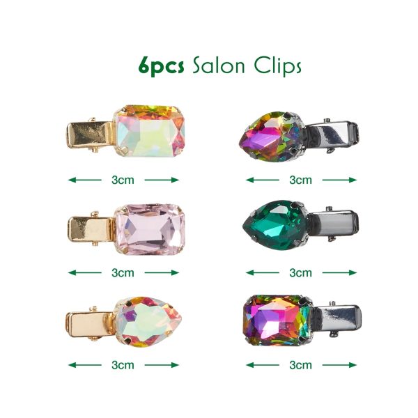 Wicked Gemstone Salon Clips - hair clips - gift box - hair clips for women - Image 6
