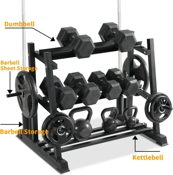 Dumbbell Rack, Bongkim Dumbbell Set with Rack Stand, Dumbbells Weights Rack - Image 2