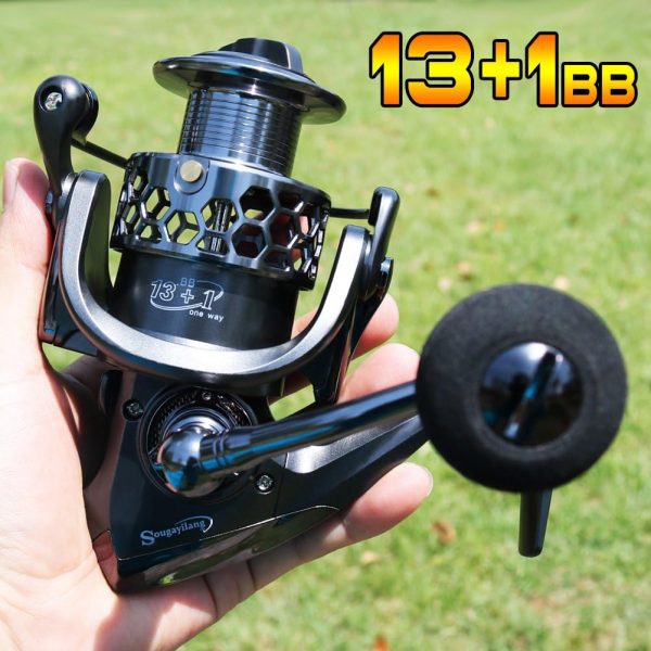 Sougayilang Fishing Reel 13+1BB Light Weight Ultra Smooth Aluminum Spinning - Image 6