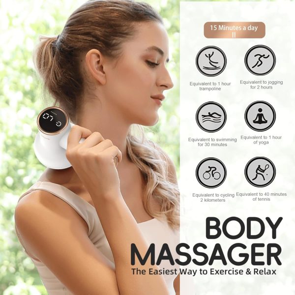 Cordless Cellulite Massager, Handheld & Mini Lymphatic Drainage Massager, - Image 2