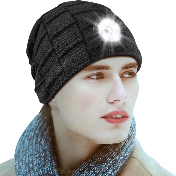 Men Gifts LED Beanie Hat with Light - Christmas Stocking Stuffers Birthday - Image 8