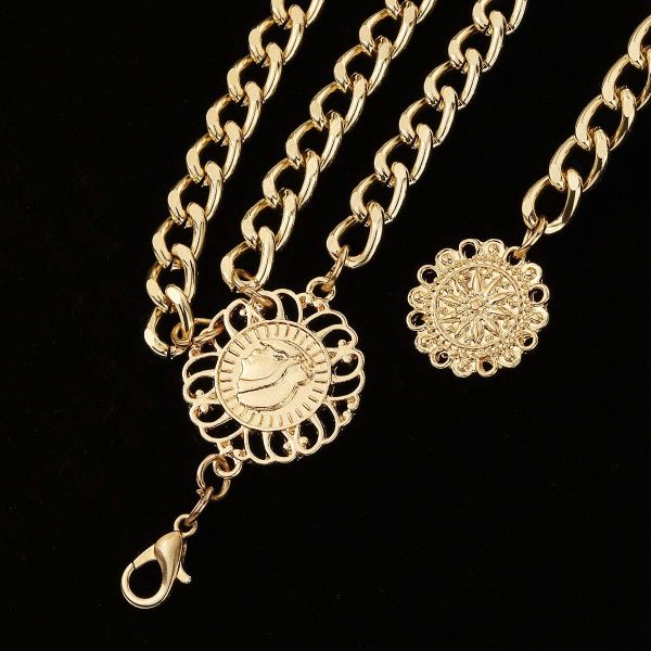 Glamorstar Multilayer Metal Waist Chain Dress Belts Metal Belt for Women - Image 5