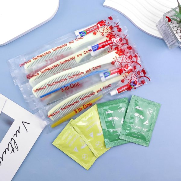Bulk Hygiene Kits for Homeless,Disposable Toothbrushes with Toothpaste and - Image 4