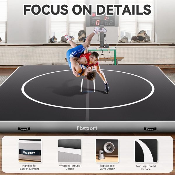 FBSPORT Inflatable Wrestling Mat 13ft /10ft /5ft, Outdoor and Indoor PVC - Image 5