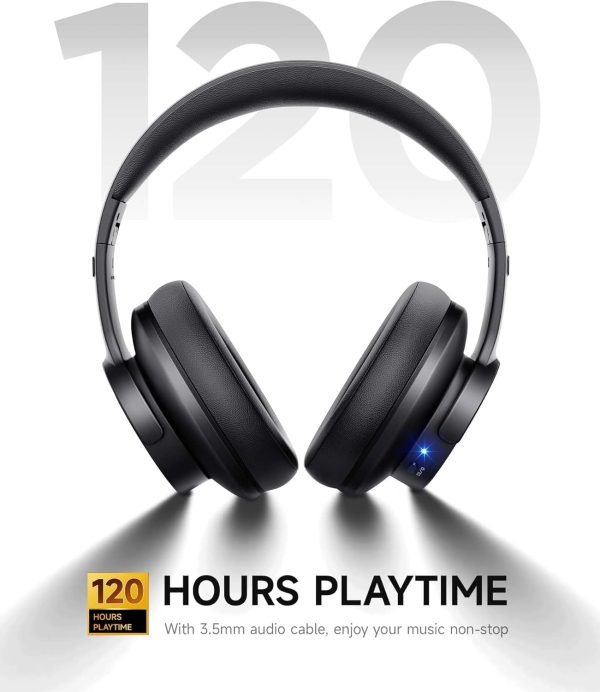 Picun B8 Bluetooth Headphones, 120H Playtime Headphones Wireless Bluetooth - Image 3
