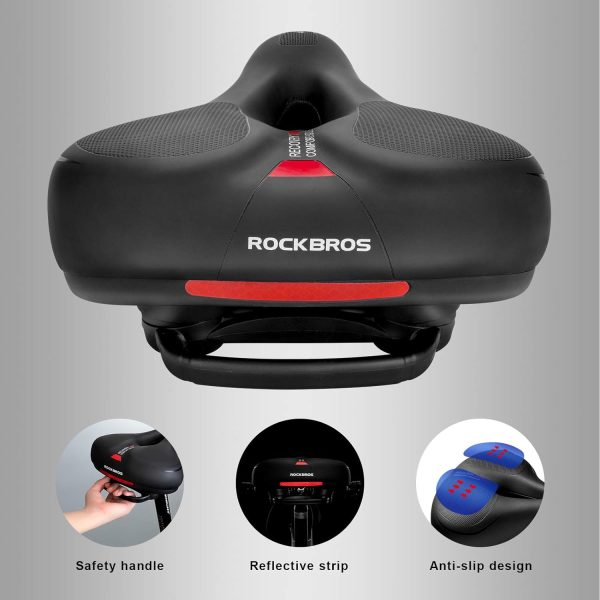ROCKBROS Bike Seat Comfort Bike Saddle Mountain Bicycle Accessories for Men - Image 6