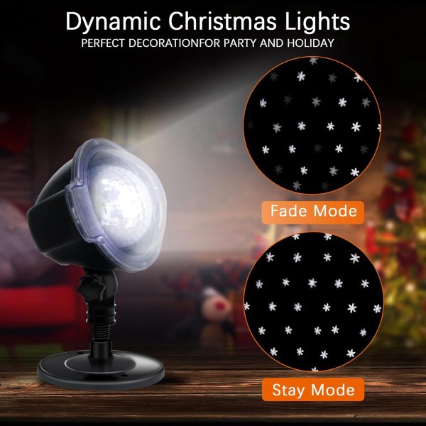 Christmas Snowflake Outdoor Projector Light, Xmas Decorations Holiday - Image 2