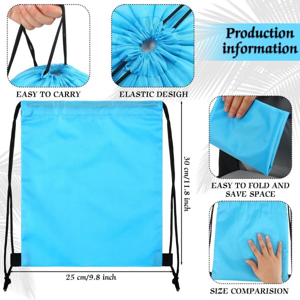 Jenaai 9 Pcs Gymnastics Hand Grips Gloves Wristbands with Drawstring - Image 2