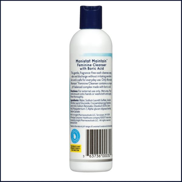 Monistat Boric Acid Feminine Cleanser, Fragrance Free Feminine Wash, 10 Fl - Image 9