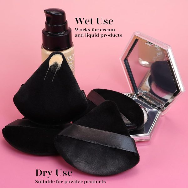 BEAKEY 12pcs Powder Puffs for Face Powder Triangle Powder Puff for Loose - Image 4