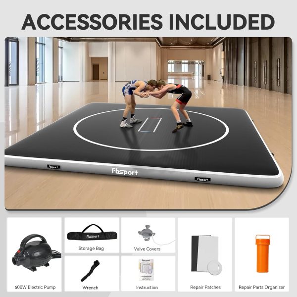 FBSPORT Inflatable Wrestling Mat 13ft /10ft /5ft, Outdoor and Indoor PVC - Image 2