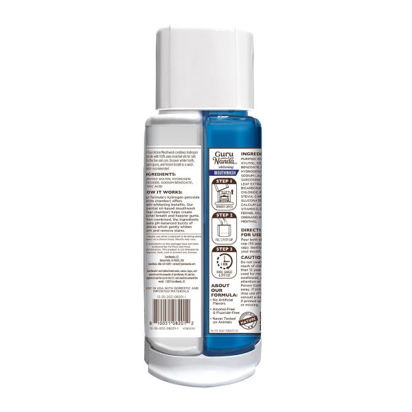 GuruNanda Teeth Whitening Dual Barrel Oxyburst Mouthwash - Alcohol & - Image 7