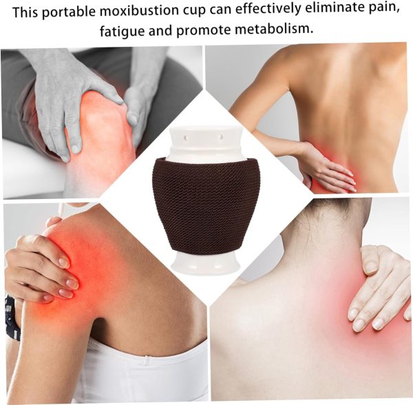 GARVALON 1pc Moxibustion Cup Face Massager Body Massage Roller Moxa Massage - Image 6