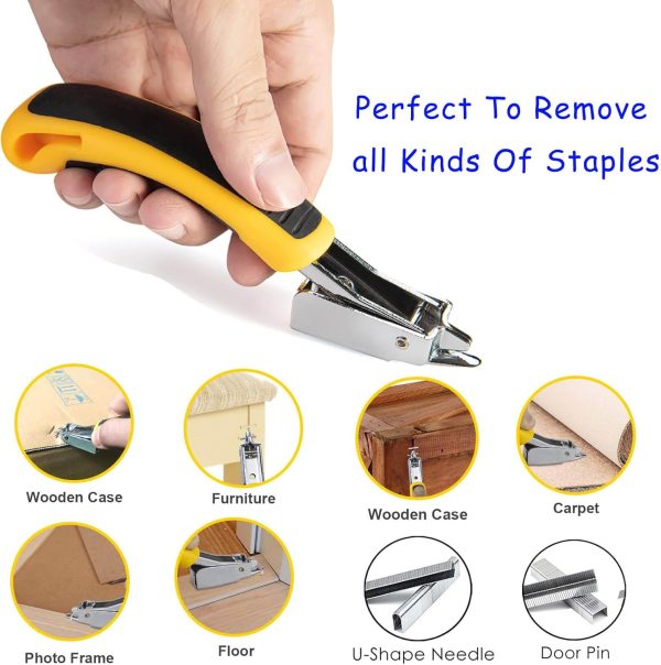 Upholstery Staple Remover Tool Kit,Heavy Duty Carpet Tack Strip Nail Wood - Image 3