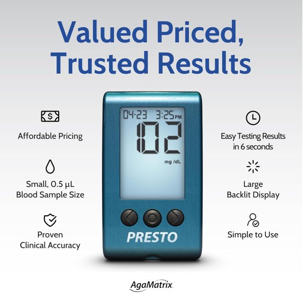 AgaMatrix Presto Blood Glucose Monitoring System - Image 3