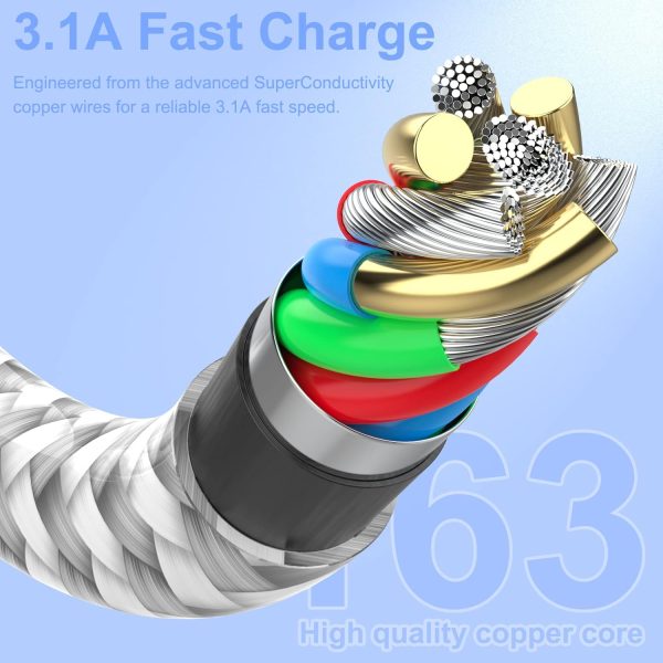 iPhone Charger 6 Pack [Apple MFi Certified] Lightning Cable iPhone Charger - Image 2