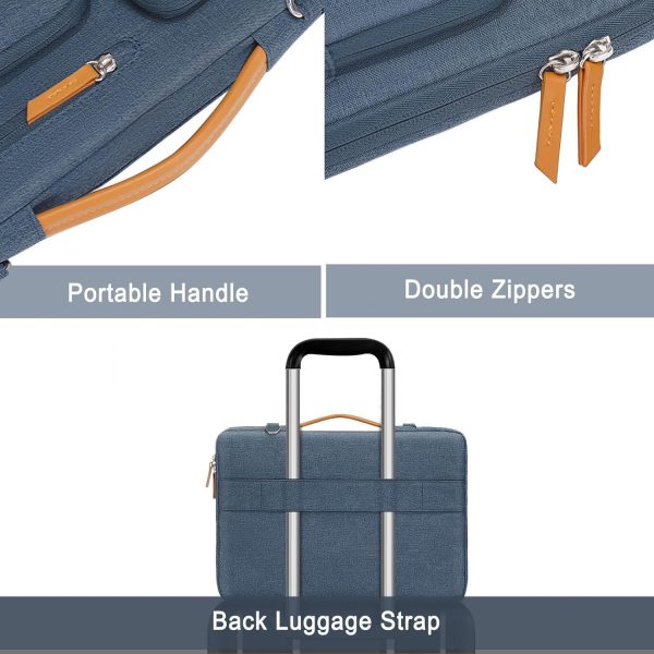 MOSISO 360 Protective Laptop Shoulder Bag,14 inch Computer Bag Compatible - Image 4