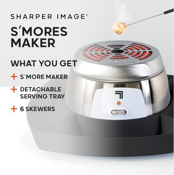 SHARPER IMAGE Electric S'mores Maker [Amazon Exclusive] 8-Piece Kit, 6 - Image 2