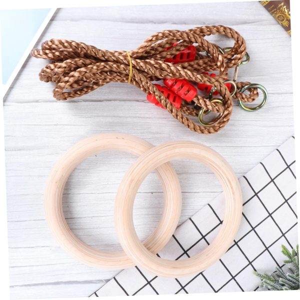BESPORTBLE 1 Pair Indoor Fitness Ring Gymnastics Pole Climbing Frame - Image 3