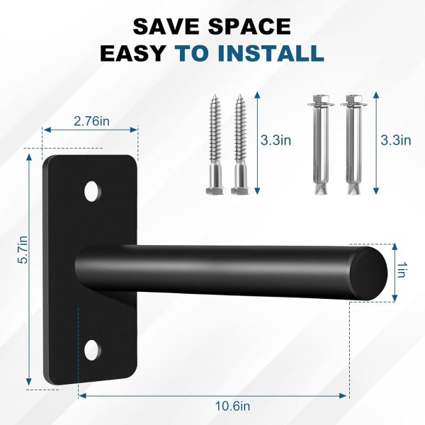 Weight Plate Holder, Wall Mounted Weight Rack Storage for Olympic Weight - Image 3