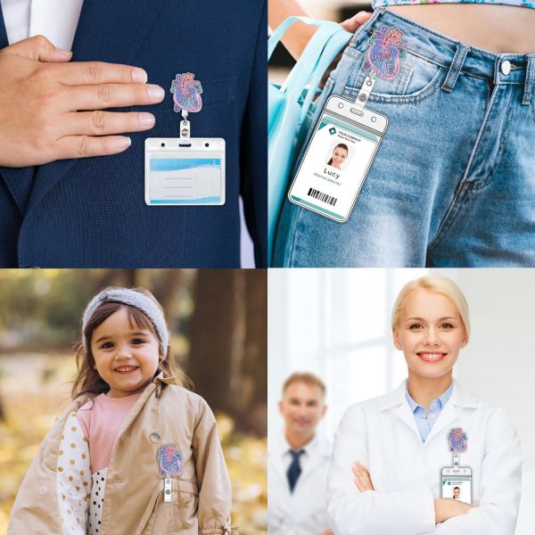 Funny Phlebotomy Nurses Badge Reel Retractable Cardiac, Cute ID Pediatric - Image 7