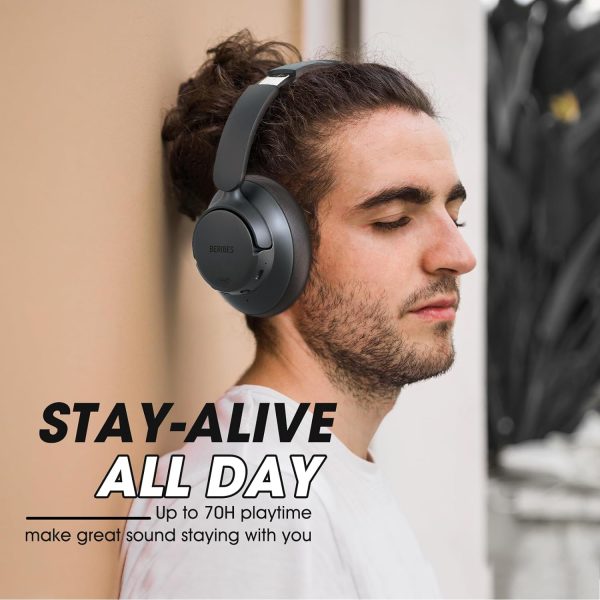 BERIBES Upgraded Hybrid Active Noise Cancelling Headphones with Transparent - Image 5