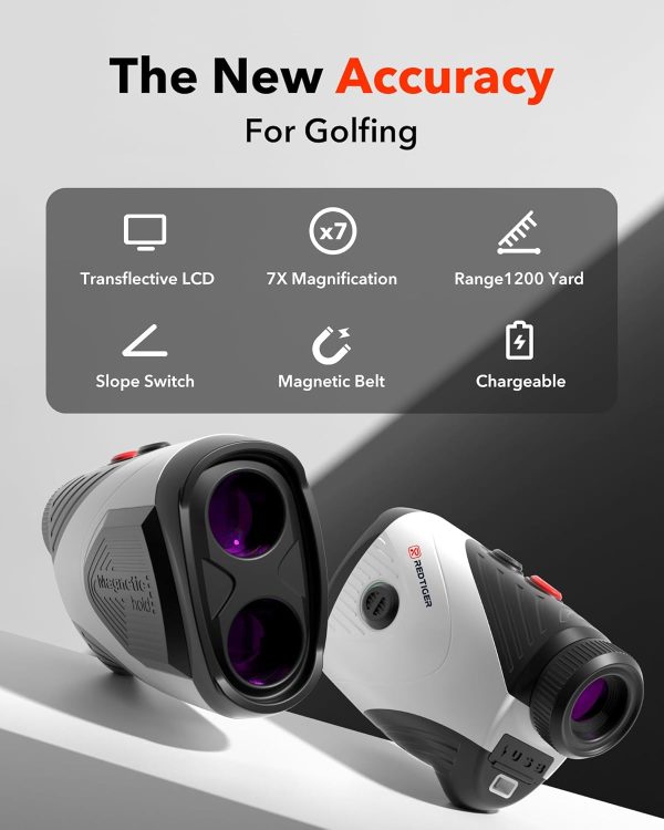 REDTIGER Golf Rangefinder with Slope, 1200 Yards Laser Range Finder - Image 2