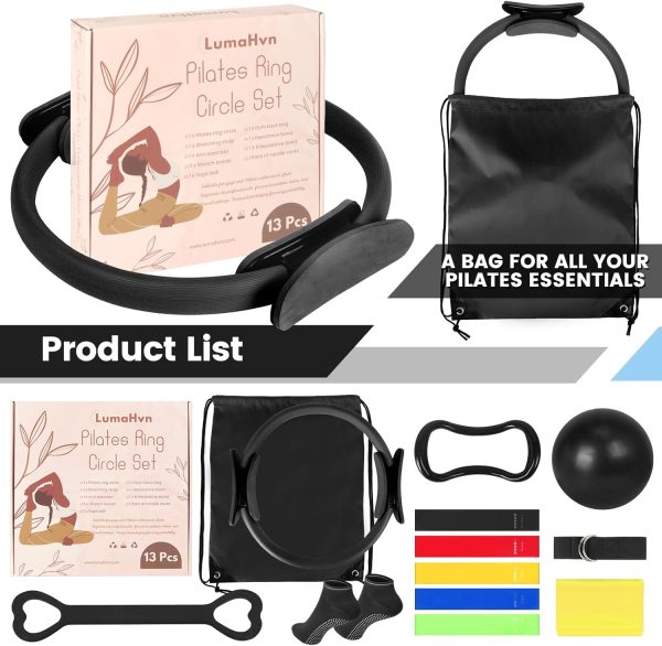 Pilates Ring Circle Set 13 pcs Pilates Equipment Accessories for Home - Image 2