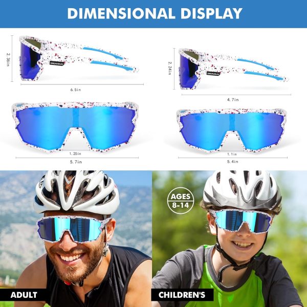 Polarized Sunglasses Cycling Glasses for Adult and Youth Men Women - Image 5