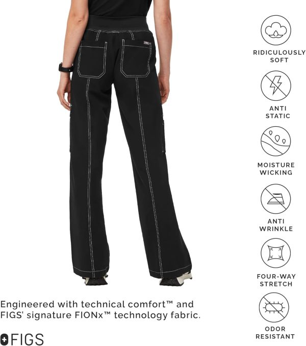 FIGS Yendi High Waisted Cargo Jogger Scrub Pants for Women — High Rise, - Image 3