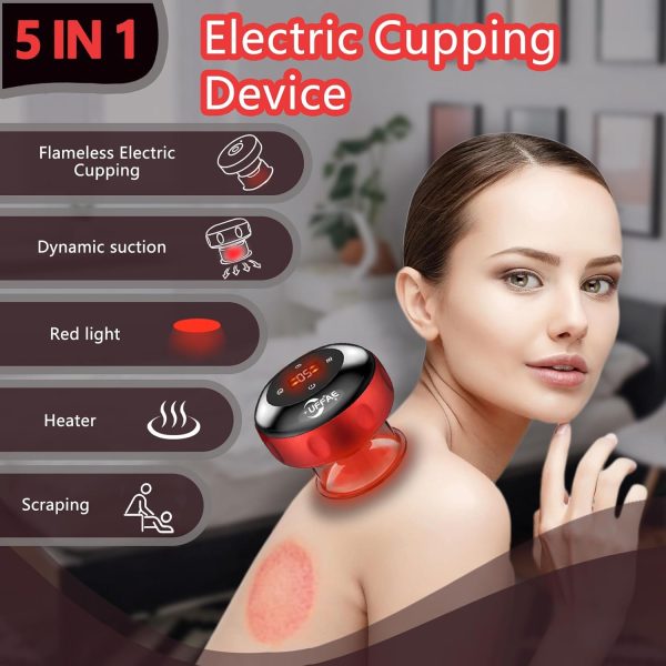 5-in-1 Electric Cupping Therapy Set, Smart Cupping Therapy Massager, 12 - Image 2