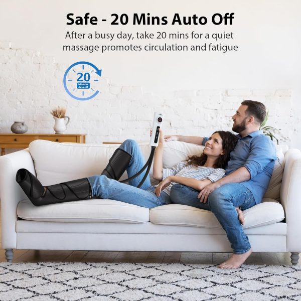 CINCOM Leg Massager for Circulation and Pain Relief, Air Compression Foot - Image 3