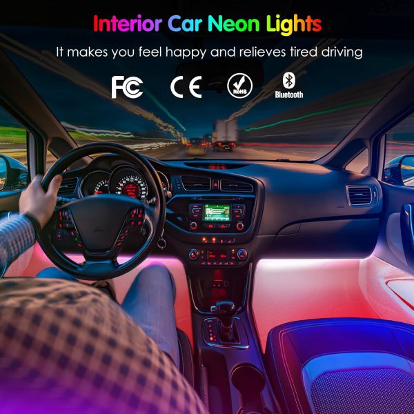 Interior Car Lights Keepsmile Car Accessories APP Control with Remote Music - Image 2