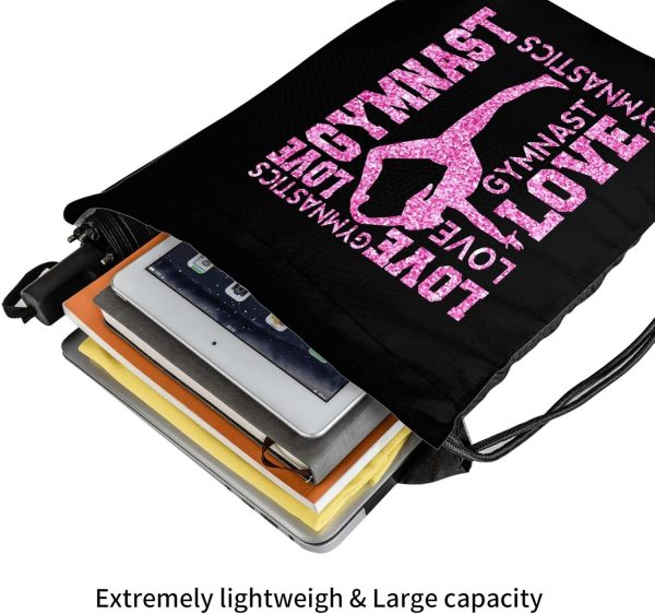 Gymnastics Drawstring Backpack Gym String Bag Drawstring Sackpack Sport For - Image 6