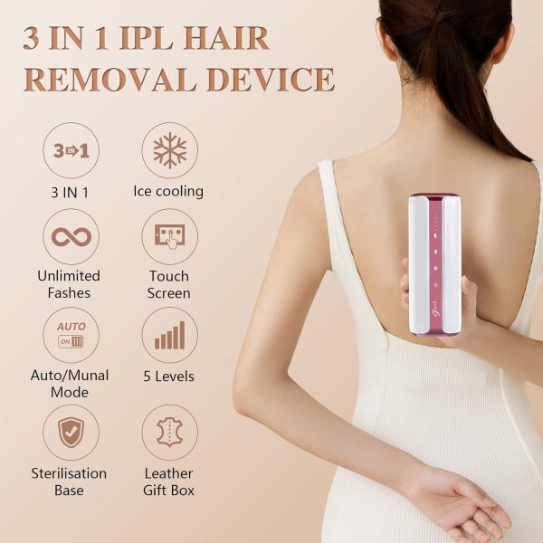 IPL Hair Removal for Women and Men, Pro 6 Permanent Hair Removal Device, - Image 2