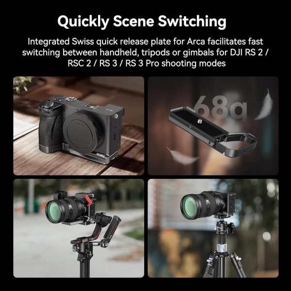 SmallRig Baseplate for Sony Alpha 6700, Bottom Mount Plate Built-in Quick - Image 3