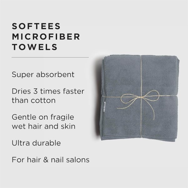 Softees Microfiber Salon Hair Towels for Hairstylists, Barbers, Spa, Gym in - Image 2