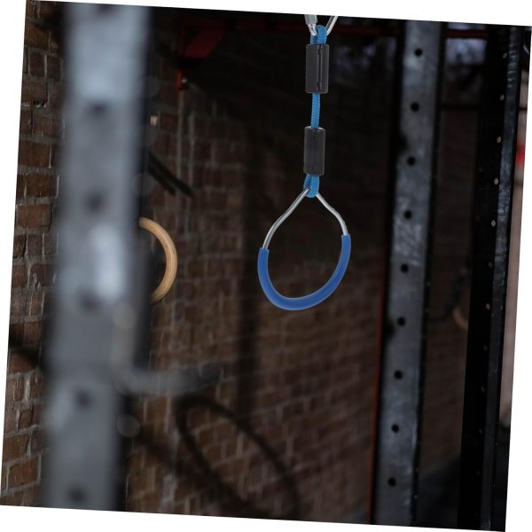 KICHOUSE 2pcs Rings Pull up and Dip Bar Obstacles Cable Weights Exercise - Image 9