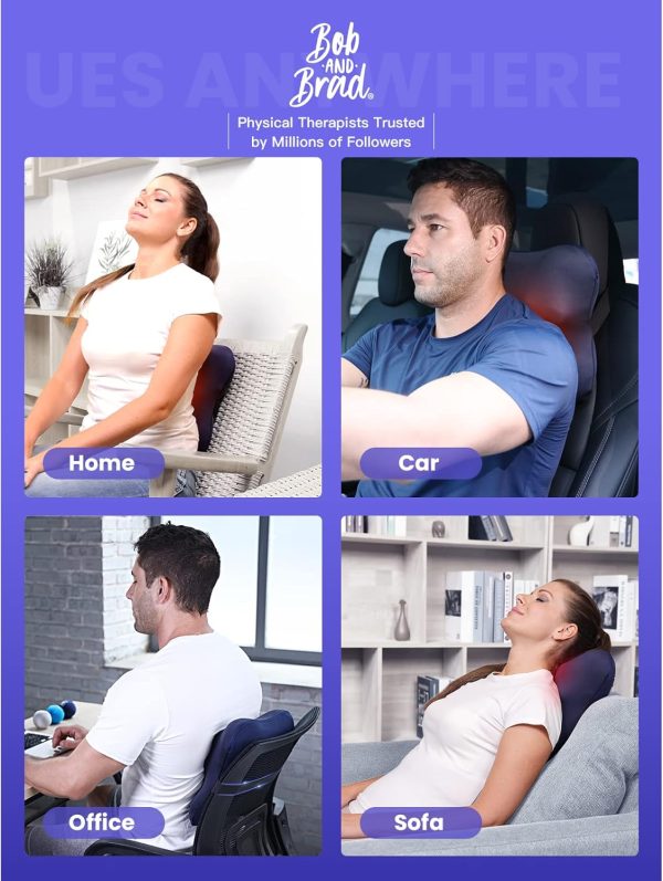 BOB AND BRAD Back Massager with Heat, Cordless Shiatsu Massagers for Neck - Image 8